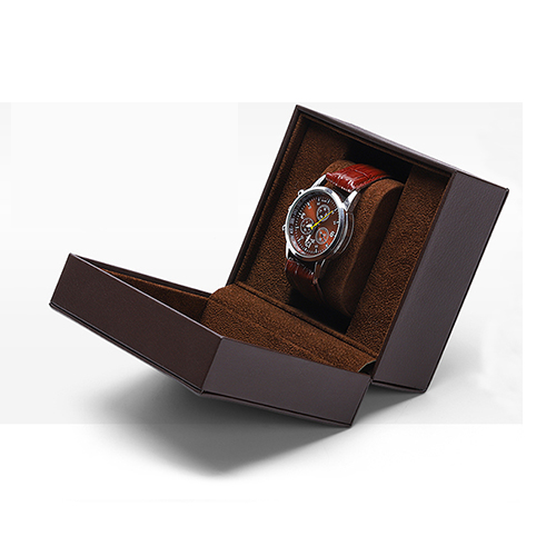 Leather watch gift packaging boxes watch case custom logo wholesale factory