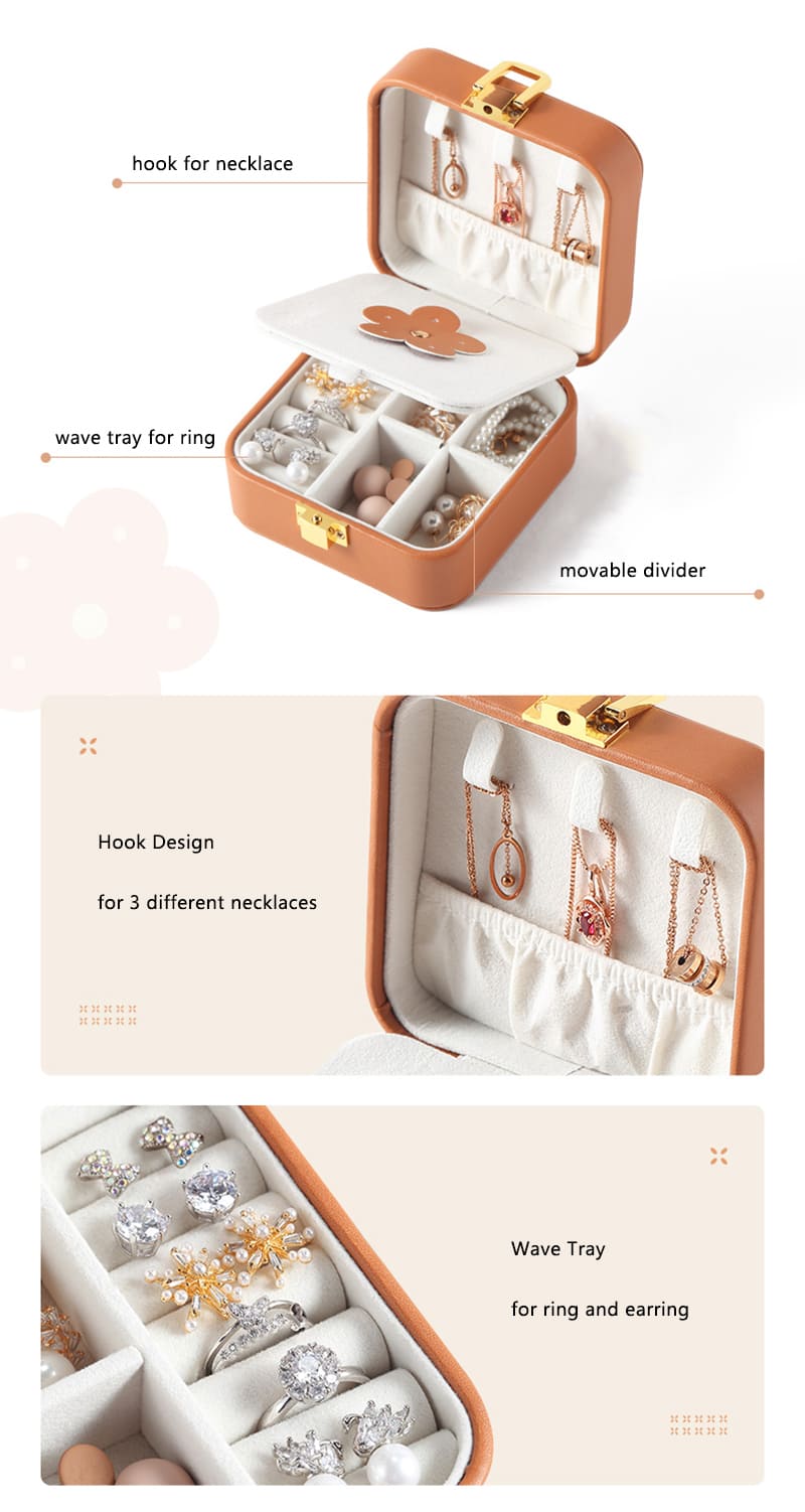 jewelry storage box leather