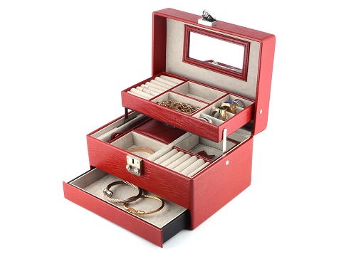 What are the common jewelry packages made of different materials