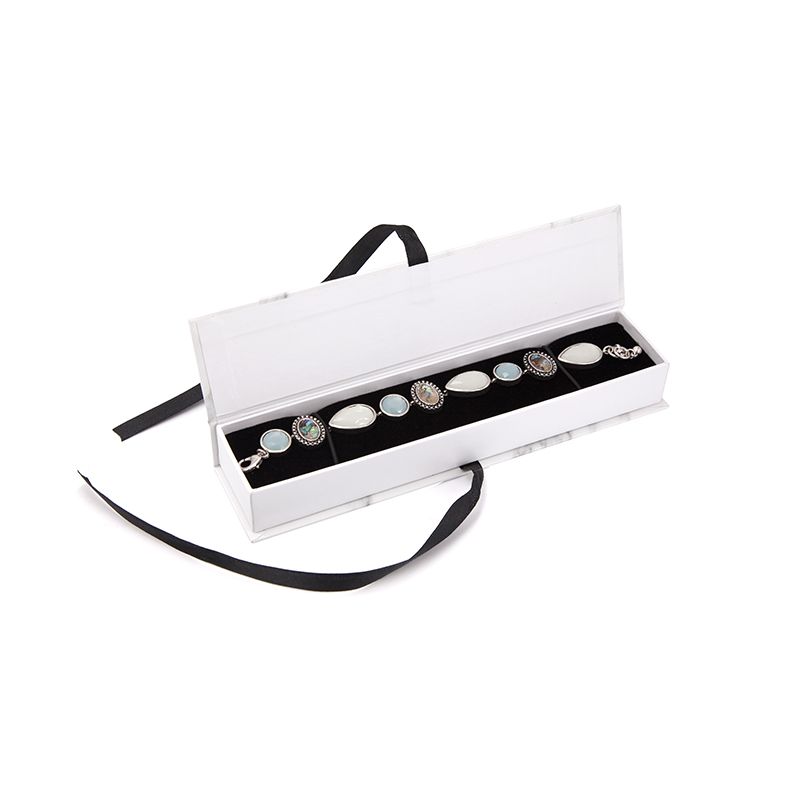 Bulk customized marble luxury jewelry card board paper gift necklace box