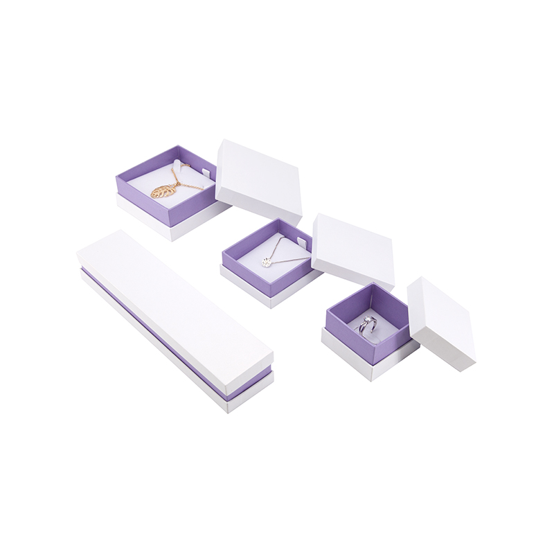 Luxury lid and shoulder paper jewelry box for jewelry packing