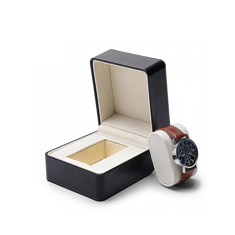 Luxury Leather Gift Packaging boite montre blanc White Black Watch Box