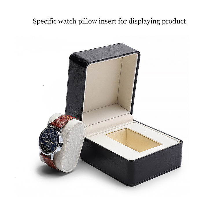luxury leather white black watch box