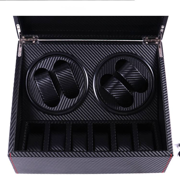 2 rotators leather watch box