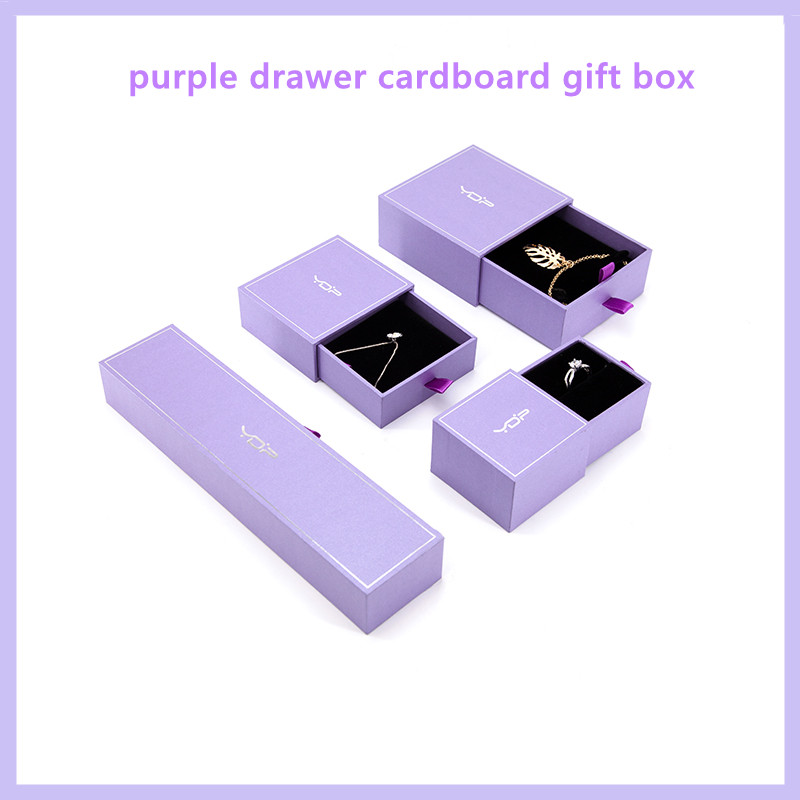 Factory gradient color drawer jewelry packaging paper cheap cardboard with foam