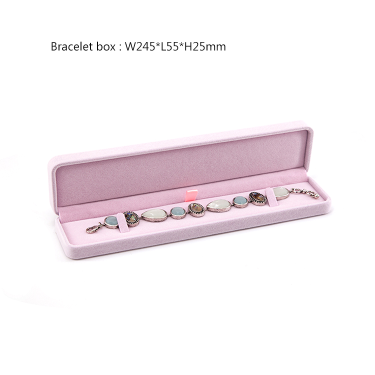 luxury jewelry box pink velvet