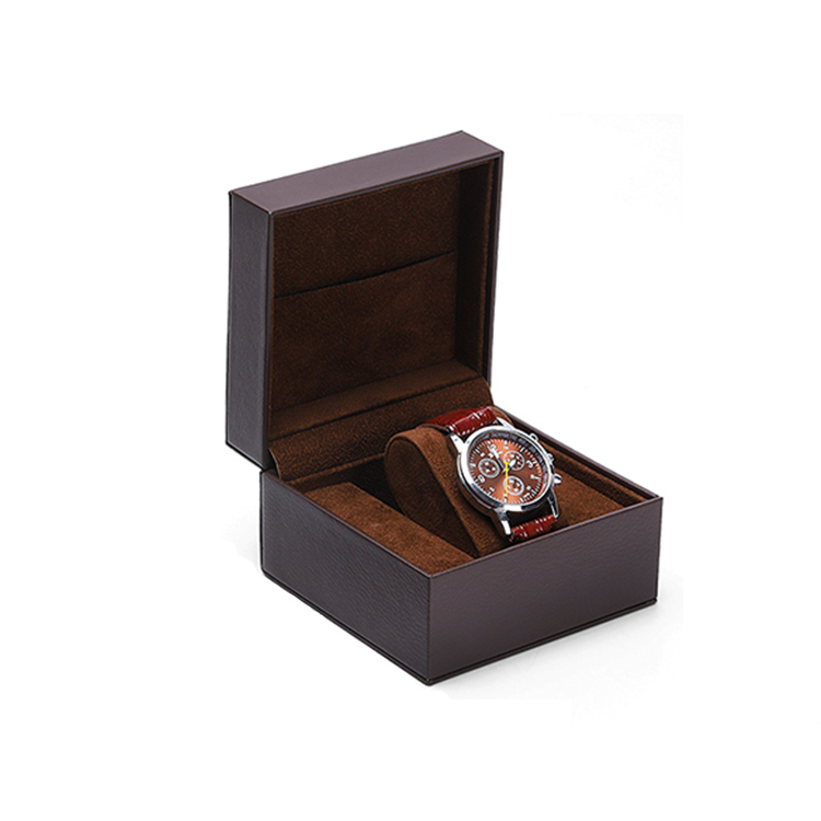 Leather watch gift packaging boxes watch case custom logo wholesale factory