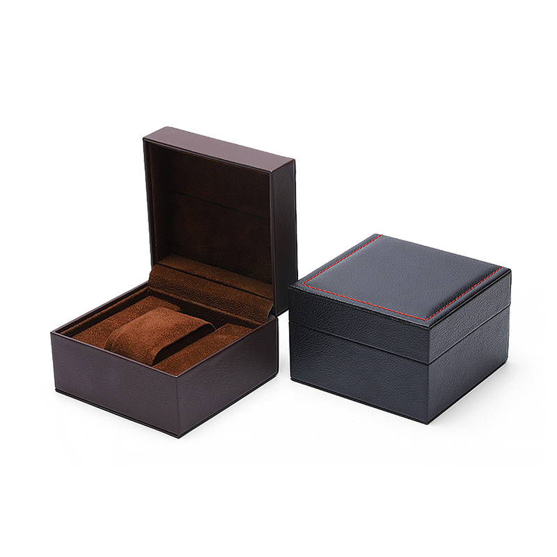 Leather watch gift packaging boxes watch case custom logo wholesale factory