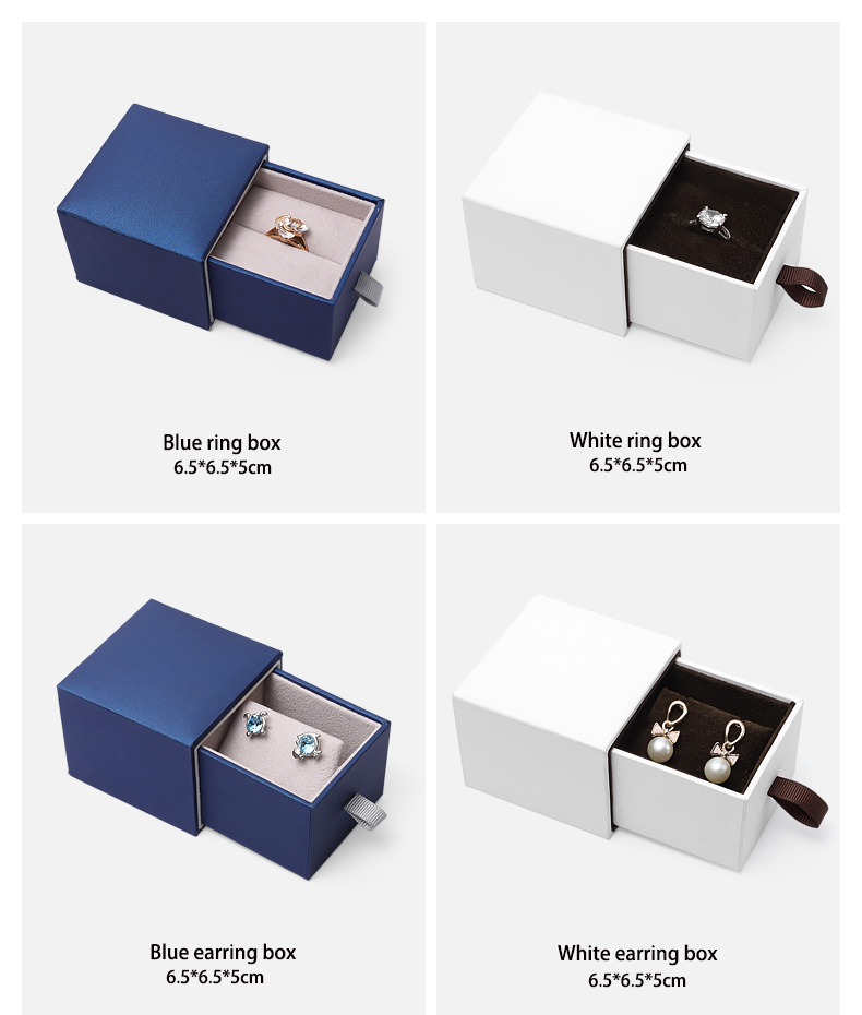 jewelry box paper blue