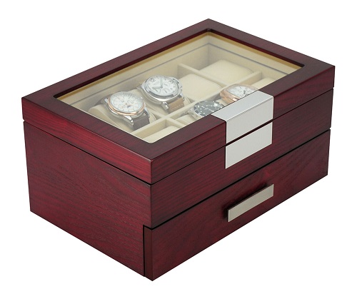 mahogany watch box