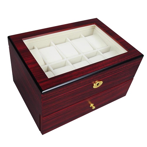 mahogany watch box