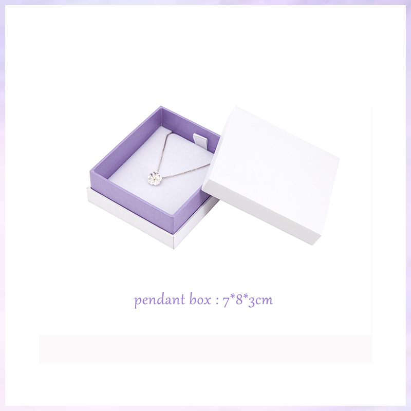 Luxury lid and shoulder paper jewelry box for jewelry packing