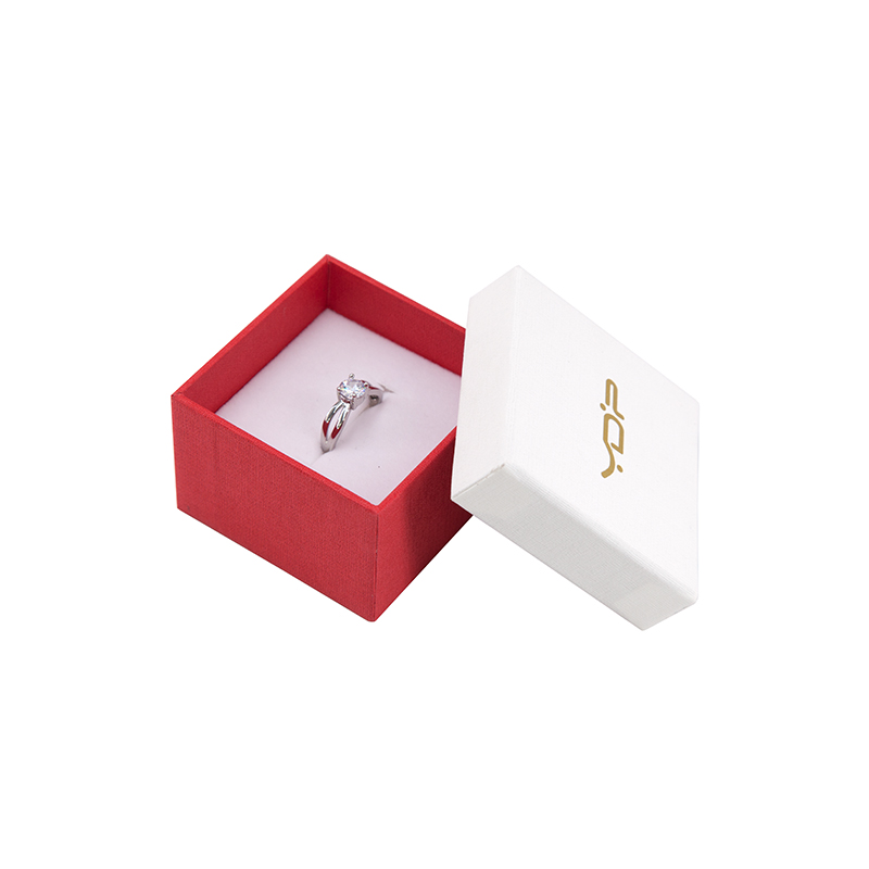 China factory high quality and low price lid and tray box  white red jewelry box