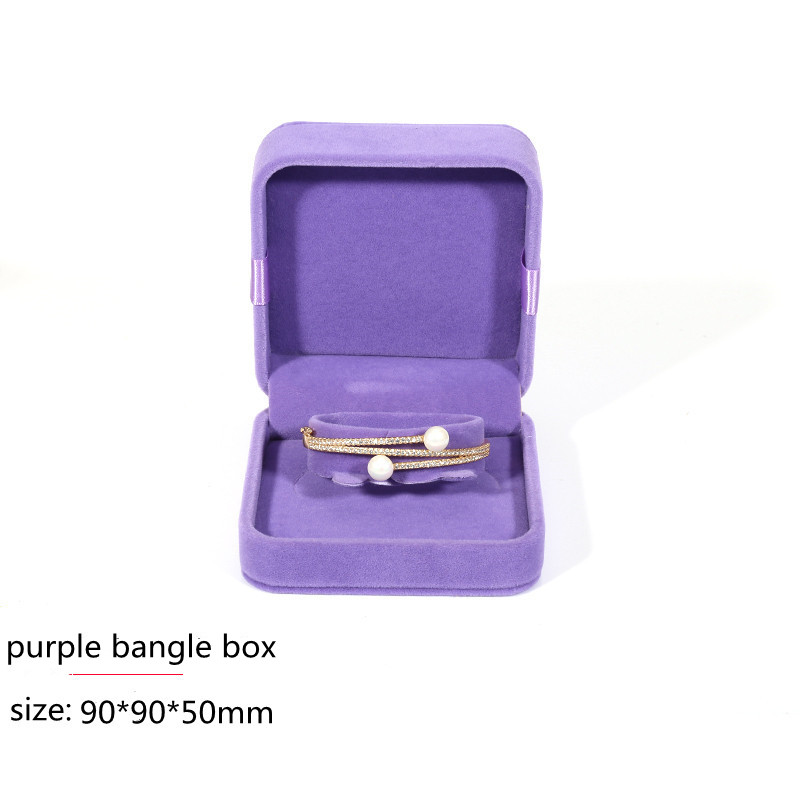 Wholesale velvet jewelry packaging earring gift box with knot bow tie