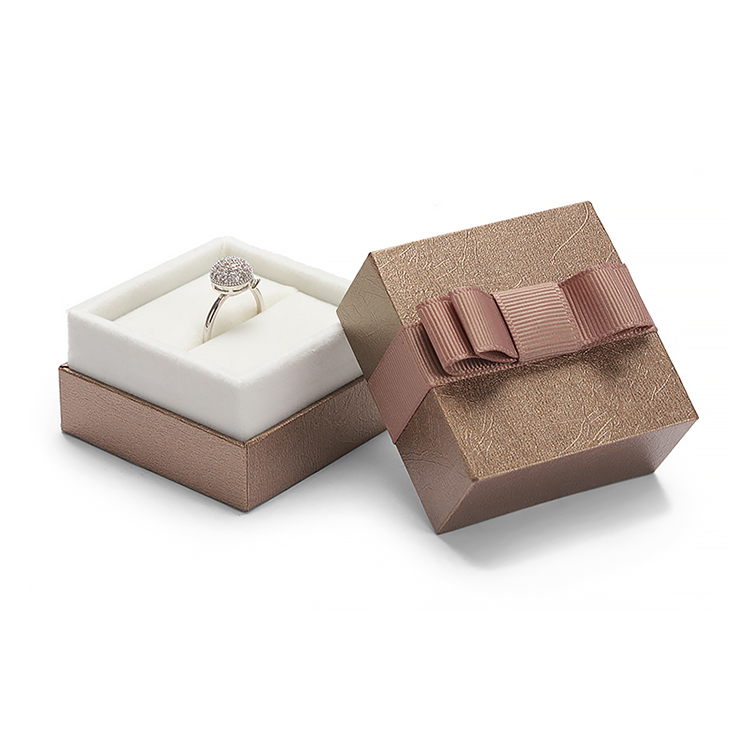 luxury jewelry sets box with ribbon art paper Customized logo lid base box